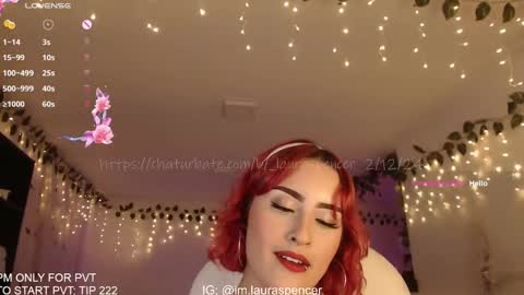 Snapshot of _lauraspencer_ chatting on 12/03/24, 02:03 Laura online show from 12/03/24, 02:03