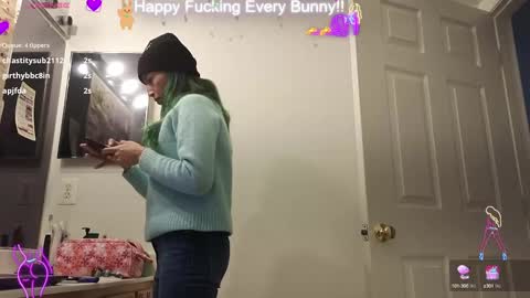 Snapshot of bunnycheekz chatting on 01/22/25, 11:43 Tokki bunny online show from 01/22/25, 11:43