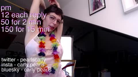 Snapshot of carlypearls chatting on 01/22/25, 04:12 Carly Pearls online show from 01/22/25, 04:12