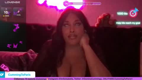 Snapshot of cummingtoparis chatting on 12/08/24, 05:39 Cumming To Mistress Isabella Cummings online show from 12/08/24, 05:39