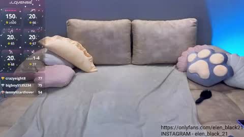 Snapshot of elen_black_23 chatting on 02/21/25, 01:00 Lena -  online show from 02/21/25, 01:00
