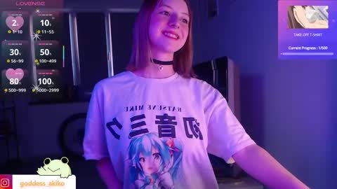 Snapshot of goddessakiko chatting on 02/17/25, 03:31 Akiko online show from 02/17/25, 03:31