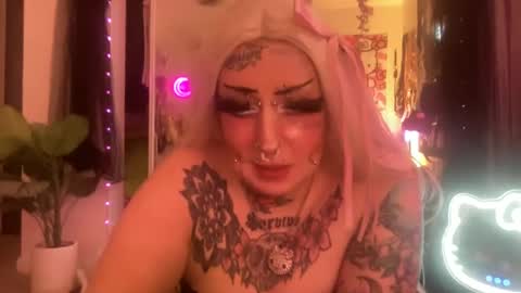 Snapshot of hell0kittyblood chatting on 02/27/25, 06:18 Bunnie Rotz online show from 02/27/25, 06:18