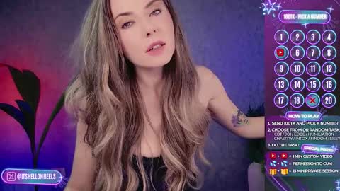 Snapshot of hell_on_heels_ chatting on 10/13/25, 09:59 - show loyalty and subscribe - online show from 10/13/25, 09:59