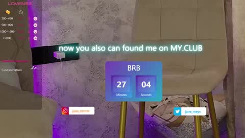 your kitty JANE roawww online show from 01/10/25, 11:11