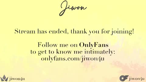 Jiwon online show from 02/14/25, 04:15