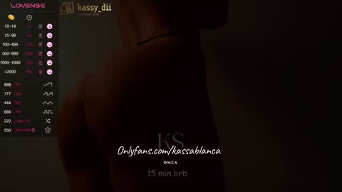 Snapshot of kassablanca_ chatting on 01/11/25, 01:48 Kassy online show from 01/11/25, 01:48