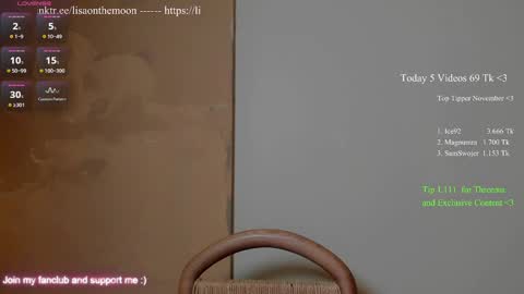 Snapshot of kimilee22 chatting on 11/16/25, 08:58 Wolfs Girl online show from 11/16/25, 08:58