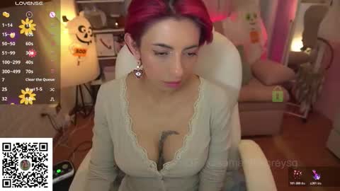 Snapshot of kittygrey chatting on 10/24/25, 08:38 Samantha Grey online show from 10/24/25, 08:38