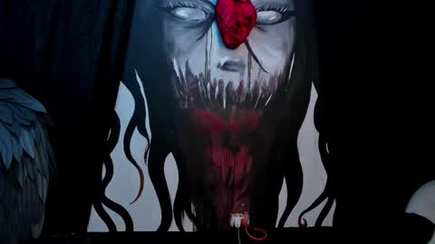 Snapshot of kylie_foxx1 chatting on 11/18/25, 01:44 submissive demon Please help me to reach 500 thumbs up online show from 11/18/25, 01:44