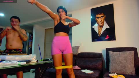 Snapshot of latin_couple77 chatting on 01/22/25, 02:37 Sara y Andy online show from 01/22/25, 02:37