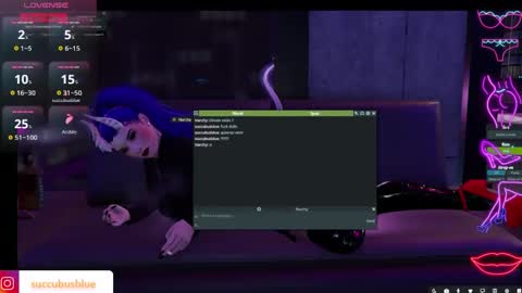Succubus Blue online show from 02/16/25, 01:25