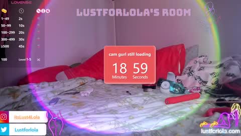 Snapshot of lustforlola chatting on 01/10/25, 06:20 LOLA online show from 01/10/25, 06:20
