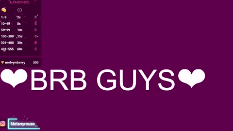 melanyrouse1 online show from 03/01/25, 09:48