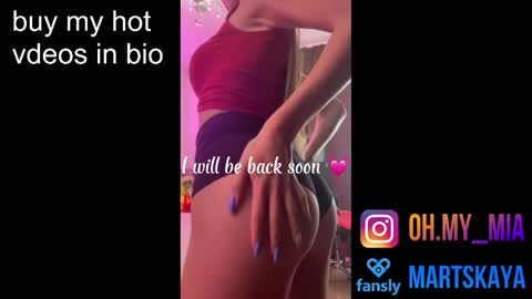 Snapshot of mia4sin chatting on 10/10/25, 11:09 Mia Martskaya online show from 10/10/25, 11:09