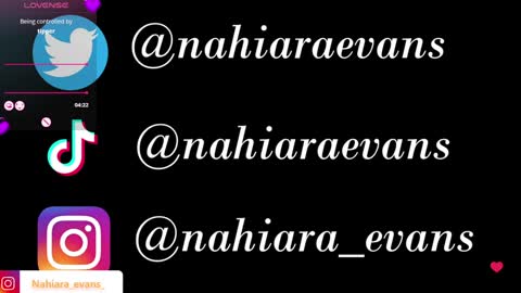NAHIARA EVANS online show from 02/03/25, 02:03