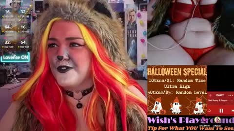 Snapshot of nevermakeawish chatting on 10/30/25, 06:26 Wishs Playground online show from 10/30/25, 06:26