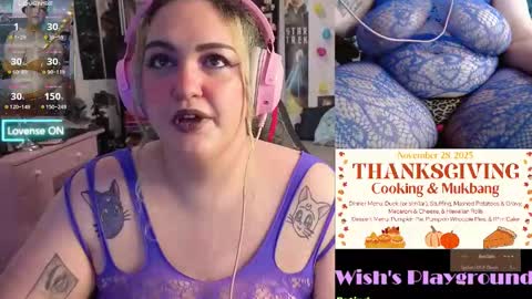 Snapshot of nevermakeawish chatting on 11/13/25, 06:23 Wishs Playground online show from 11/13/25, 06:23