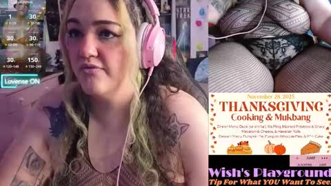 Snapshot of nevermakeawish chatting on 11/14/25, 07:51 Wishs Playground online show from 11/14/25, 07:51