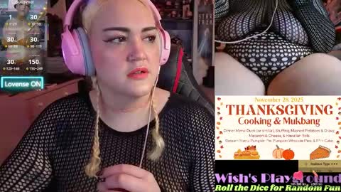 Snapshot of nevermakeawish chatting on 11/19/25, 07:19 Wishs Playground online show from 11/19/25, 07:19