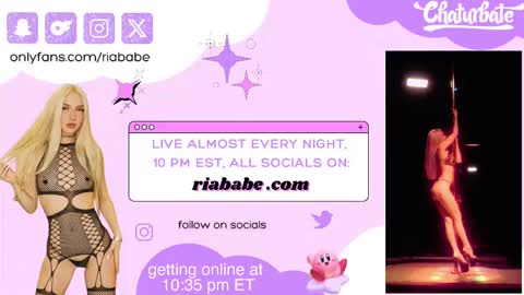Snapshot of riababe chatting on 09/09/25, 02:22 ria online show from 09/09/25, 02:22