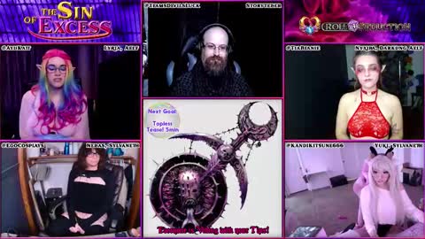 Snapshot of rollseduction chatting on 11/05/25, 12:43 Roll For Seduction online show from 11/05/25, 12:43