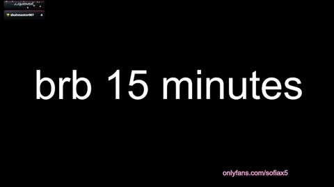 Snapshot of sofiax5 chatting on 02/20/25, 06:50 Sofi online show from 02/20/25, 06:50