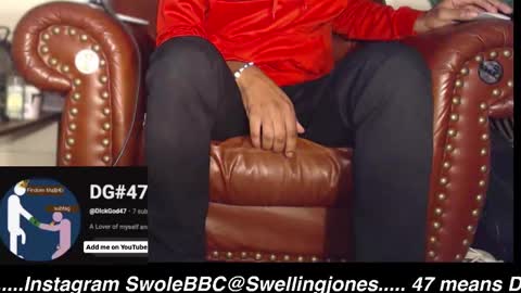 Snapshot of swolebbc chatting on 11/13/25, 12:31 The DickGod online show from 11/13/25, 12:31
