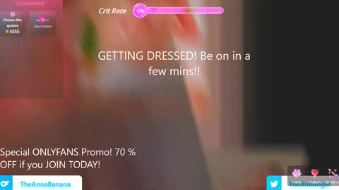 Snapshot of theannabanana chatting on 02/12/25, 02:45 Anna Banana AKA Ann Angel online show from 02/12/25, 02:45