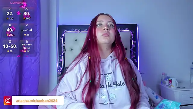 Snapshot of AriannaMichaelson chatting on 02/12/25, 02:14 AriannaMichaelson online show from 02/12/25, 02:14
