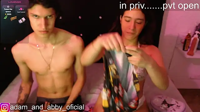 Snapshot of Adam_and_abby chatting on 01/12/25, 02:24 Adam and abby online show from 01/12/25, 02:24