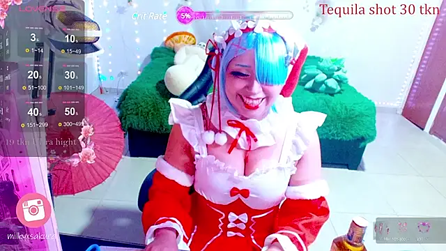 Snapshot of MilkyXSakura chatting on 12/27/24, 02:36 MilkyXSakura online show from 12/27/24, 02:36