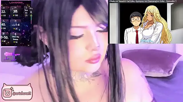 AriaBursett online show from 10/14/25, 03:24