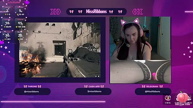 Snapshot of missribbons chatting on 09/23/25, 08:01 missribbons online show from 09/23/25, 08:01