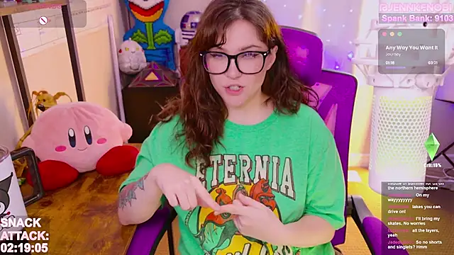 Snapshot of JennKenobi chatting on 03/17/25, 03:40 JennKenobi online show from 03/17/25, 03:40