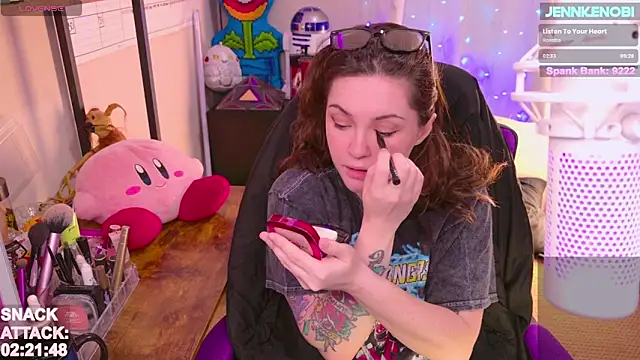 Snapshot of JennKenobi chatting on 03/20/25, 03:14 JennKenobi online show from 03/20/25, 03:14