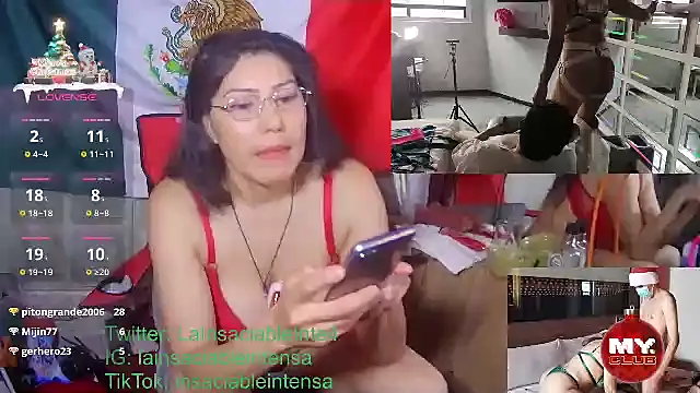 Snapshot of LaInsaciableIntensa chatting on 01/19/25, 12:17 LaInsaciableIntensa online show from 01/19/25, 12:17