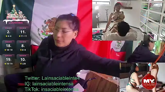 Snapshot of LaInsaciableIntensa chatting on 01/21/25, 10:41 LaInsaciableIntensa online show from 01/21/25, 10:41