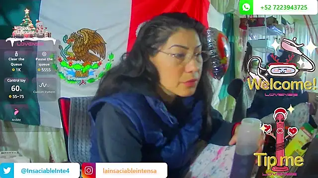 Snapshot of LaInsaciableIntensa chatting on 02/14/25, 01:18 LaInsaciableIntensa online show from 02/14/25, 01:18