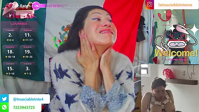 Snapshot of LaInsaciableIntensa chatting on 03/13/25, 02:12 LaInsaciableIntensa online show from 03/13/25, 02:12