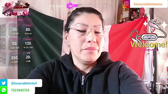 Snapshot of LaInsaciableIntensa chatting on 03/16/25, 01:49 LaInsaciableIntensa online show from 03/16/25, 01:49