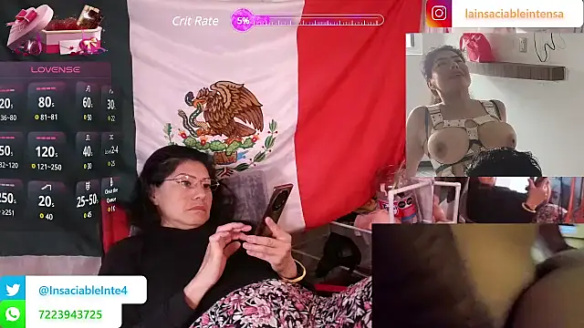 Snapshot of LaInsaciableIntensa chatting on 03/20/25, 01:15 LaInsaciableIntensa online show from 03/20/25, 01:15